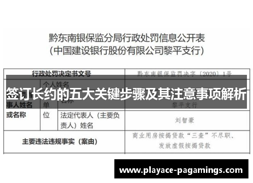 签订长约的五大关键步骤及其注意事项解析