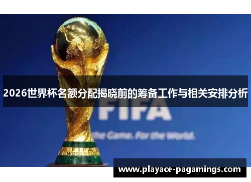 2026世界杯名额分配揭晓前的筹备工作与相关安排分析